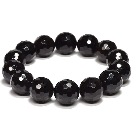 モリオン ミラーボールカットビーズ ブレスレット 15.5-16mm #RK136