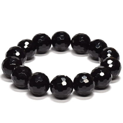 モリオン ミラーボールカットビーズ ブレスレット 15.5mm #RK137