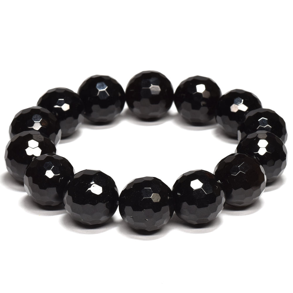 モリオン ミラーボールカットビーズ ブレスレット 15.5-16mm #RK138