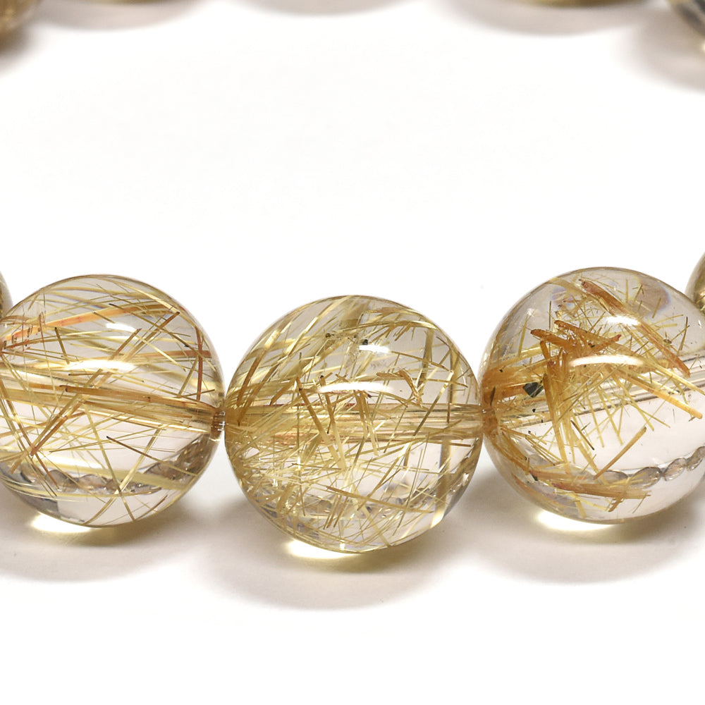 ゴールドルチルクォーツ ブレスレット 13-13.5mm #RK145