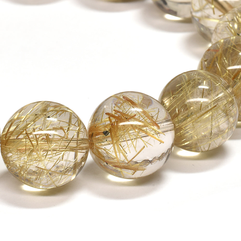 ゴールドルチルクォーツ ブレスレット 13-13.5mm #RK145