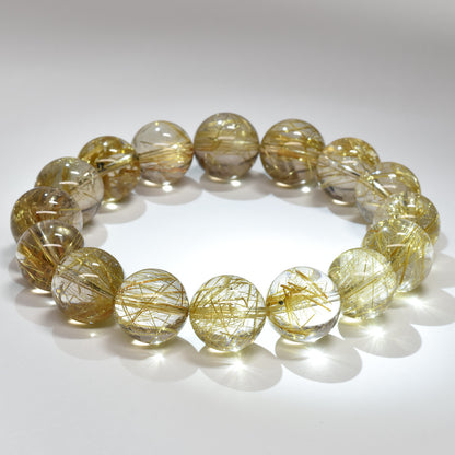 ゴールドルチルクォーツ ブレスレット 13-13.5mm #RK145