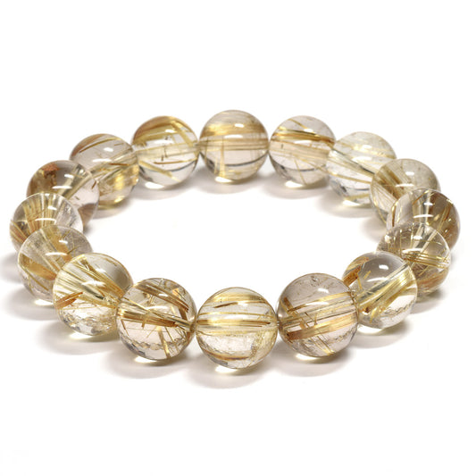 ゴールドルチルクォーツ ブレスレット 13-13.5mm #RK146