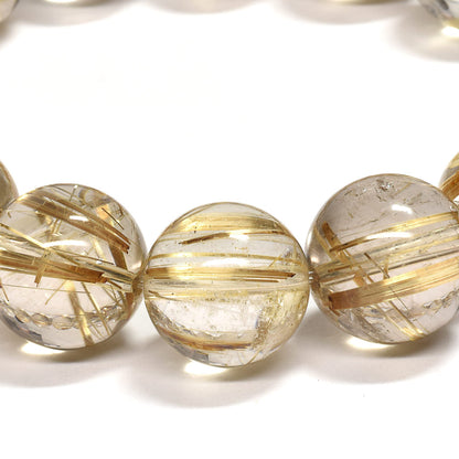 ゴールドルチルクォーツ ブレスレット 13-13.5mm #RK146