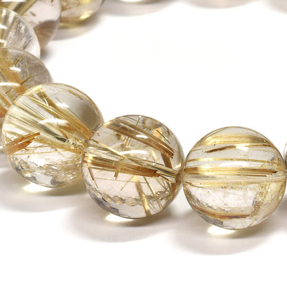 ゴールドルチルクォーツ ブレスレット 13-13.5mm #RK146