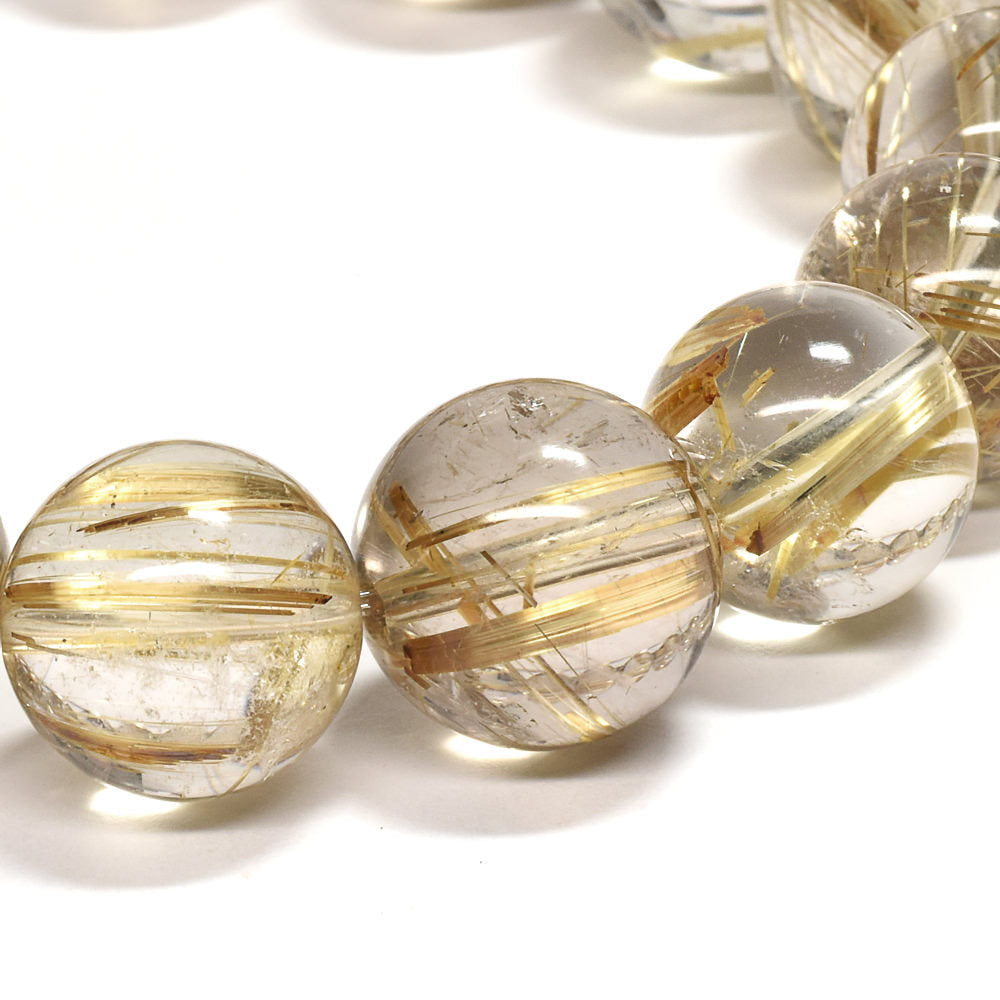 ゴールドルチルクォーツ ブレスレット 13-13.5mm #RK146