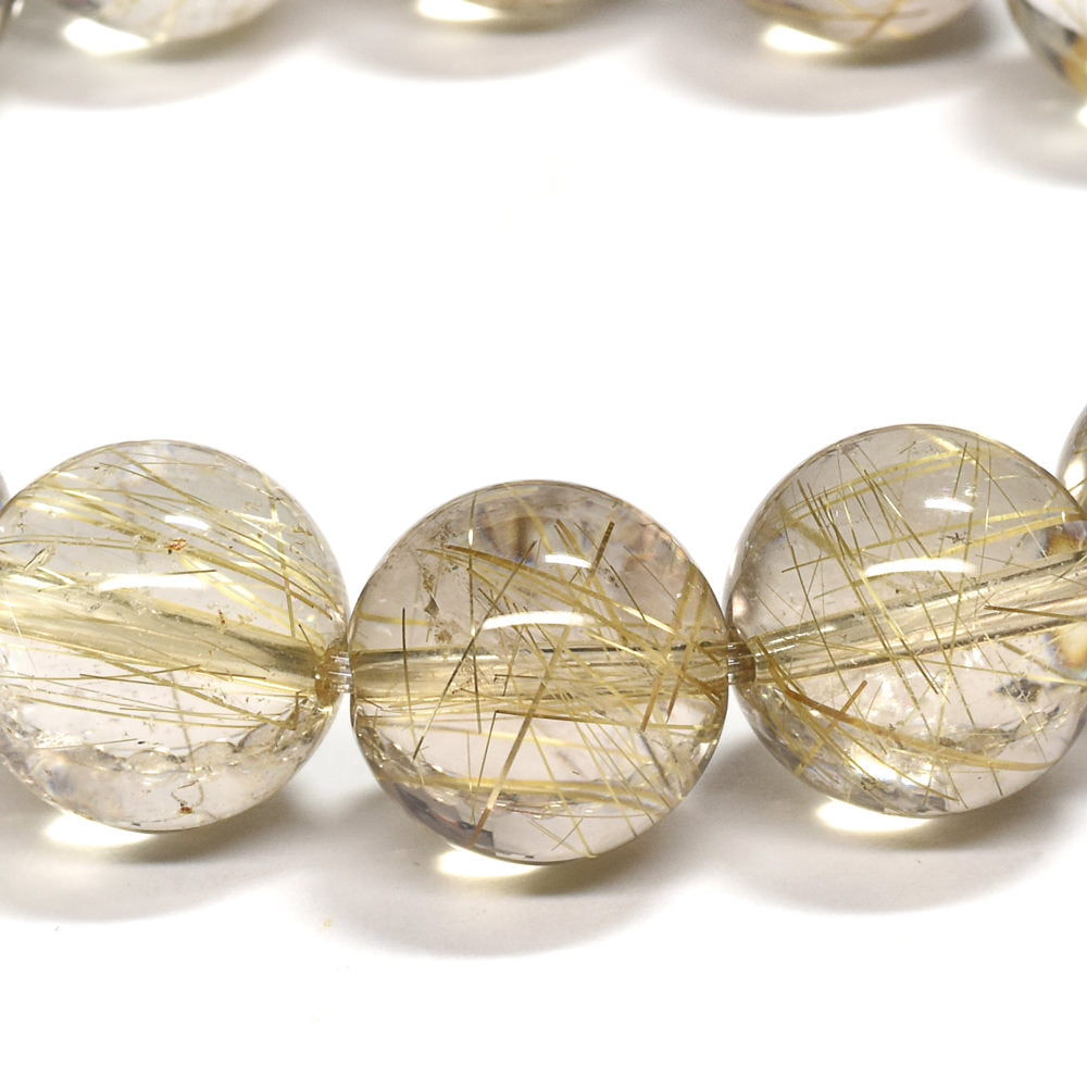 ゴールドルチルクォーツ ブレスレット 13-13.5mm #RK147