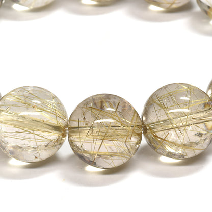 ゴールドルチルクォーツ ブレスレット 13-13.5mm #RK147