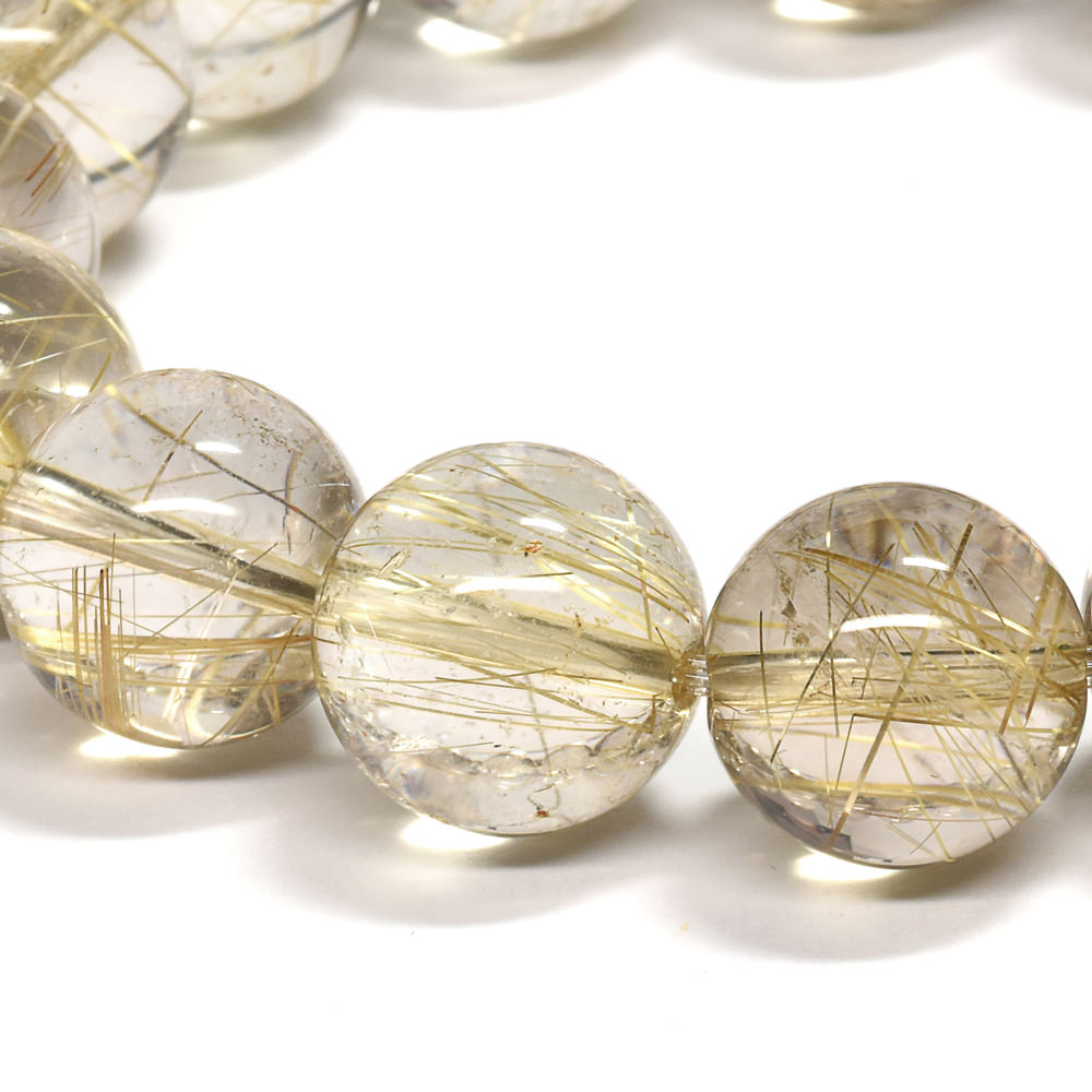 ゴールドルチルクォーツ ブレスレット 13-13.5mm #RK147