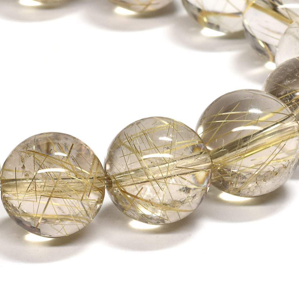 ゴールドルチルクォーツ ブレスレット 13-13.5mm #RK147