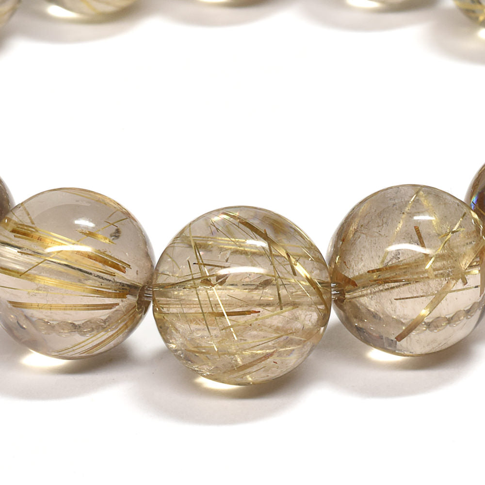 ゴールドルチルクォーツ ブレスレット 13-13.5mm #RK148