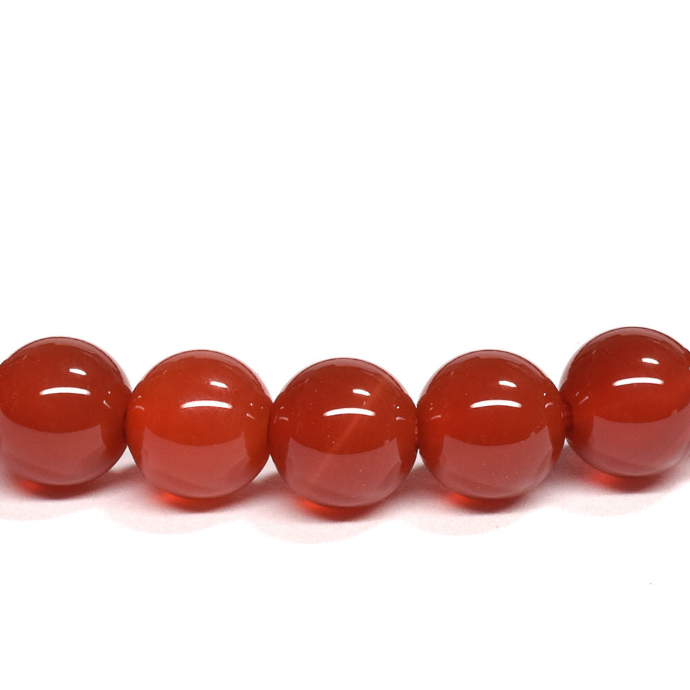 【山梨一級研磨士作】赤メノウ ブレスレット 6.5mm #RL002