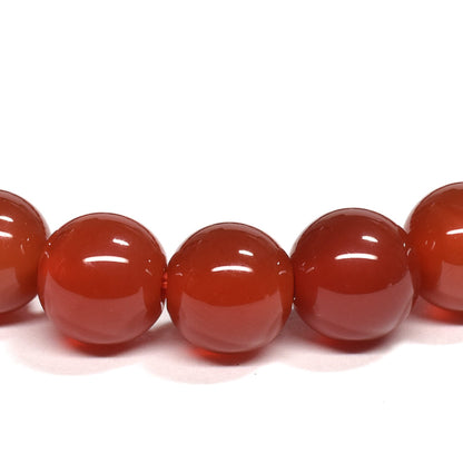 【山梨一級研磨士作】赤メノウ ブレスレット 8-8.5mm #RL004