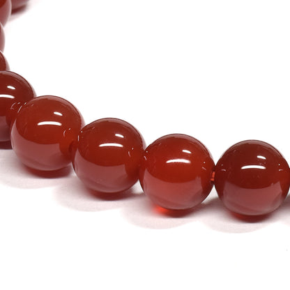 【山梨一級研磨士作】赤メノウ ブレスレット 8mm #RL005