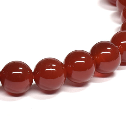 【山梨一級研磨士作】赤メノウ ブレスレット 8mm #RL005