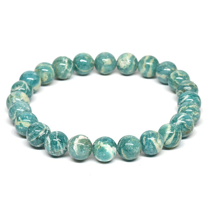【山梨一級研磨士作】アマゾナイト ブレスレット 8mm #RL006