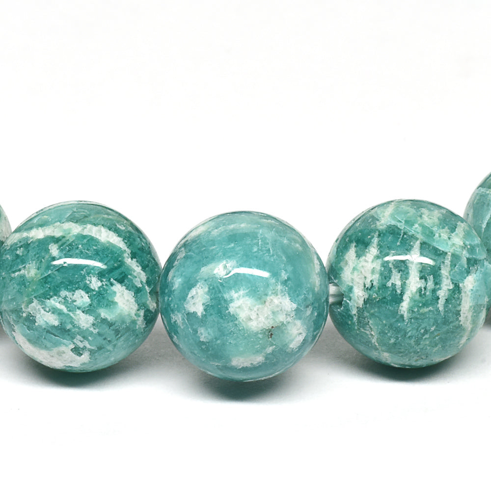 【山梨一級研磨士作】アマゾナイト ブレスレット 10mm #RL007