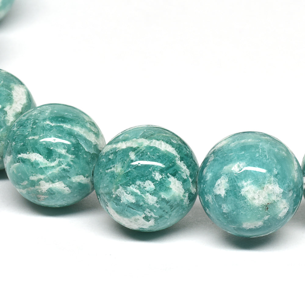 【山梨一級研磨士作】アマゾナイト ブレスレット 10mm #RL007