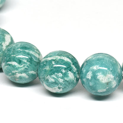 【山梨一級研磨士作】アマゾナイト ブレスレット 10mm #RL007