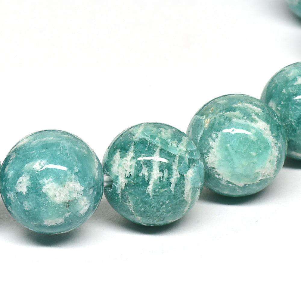 【山梨一級研磨士作】アマゾナイト ブレスレット 10mm #RL007