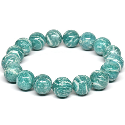 【山梨一級研磨士作】アマゾナイト ブレスレット 12mm #RL008