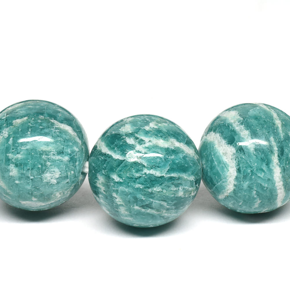 【山梨一級研磨士作】アマゾナイト ブレスレット 12mm #RL008