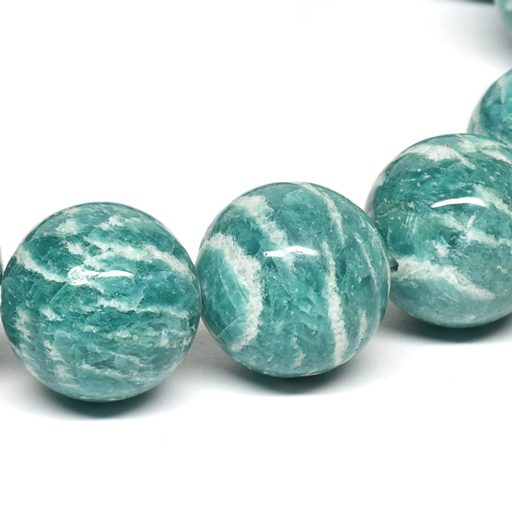 【山梨一級研磨士作】アマゾナイト ブレスレット 12mm #RL008