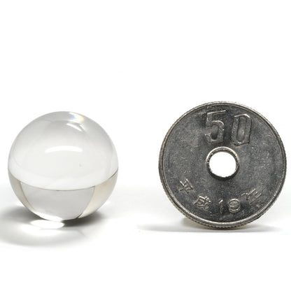 【山梨一級研磨士作】天然水晶 丸玉 18.1mm #RL009