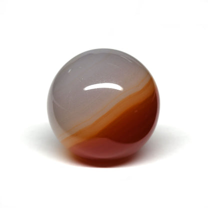 【山梨一級研磨士作】赤メノウ 丸玉 18.3mm #RL013