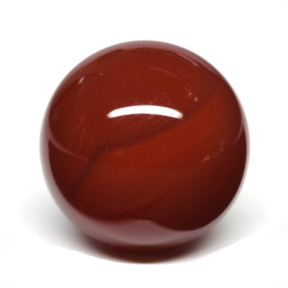 【山梨一級研磨士作】赤メノウ 丸玉 24.7mm #RL014