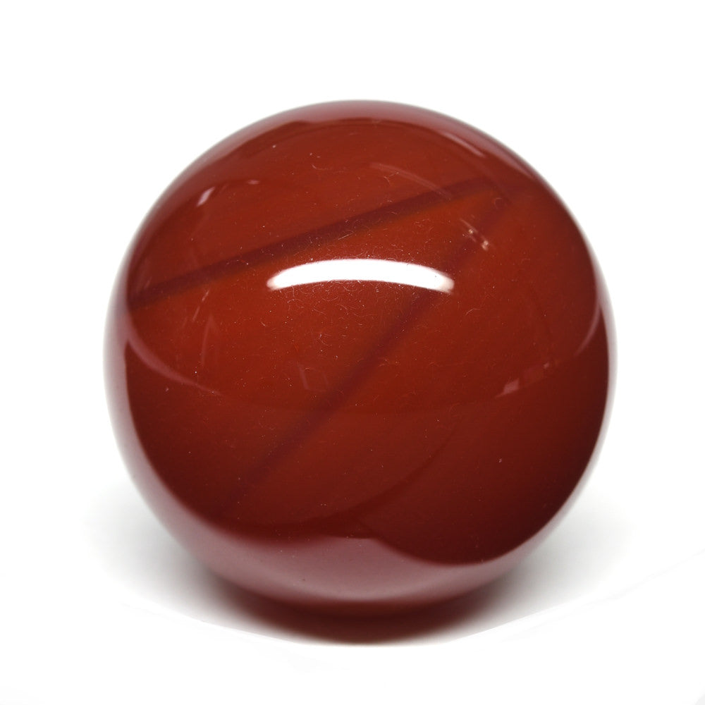 【山梨一級研磨士作】赤メノウ 丸玉 24.7mm #RL014