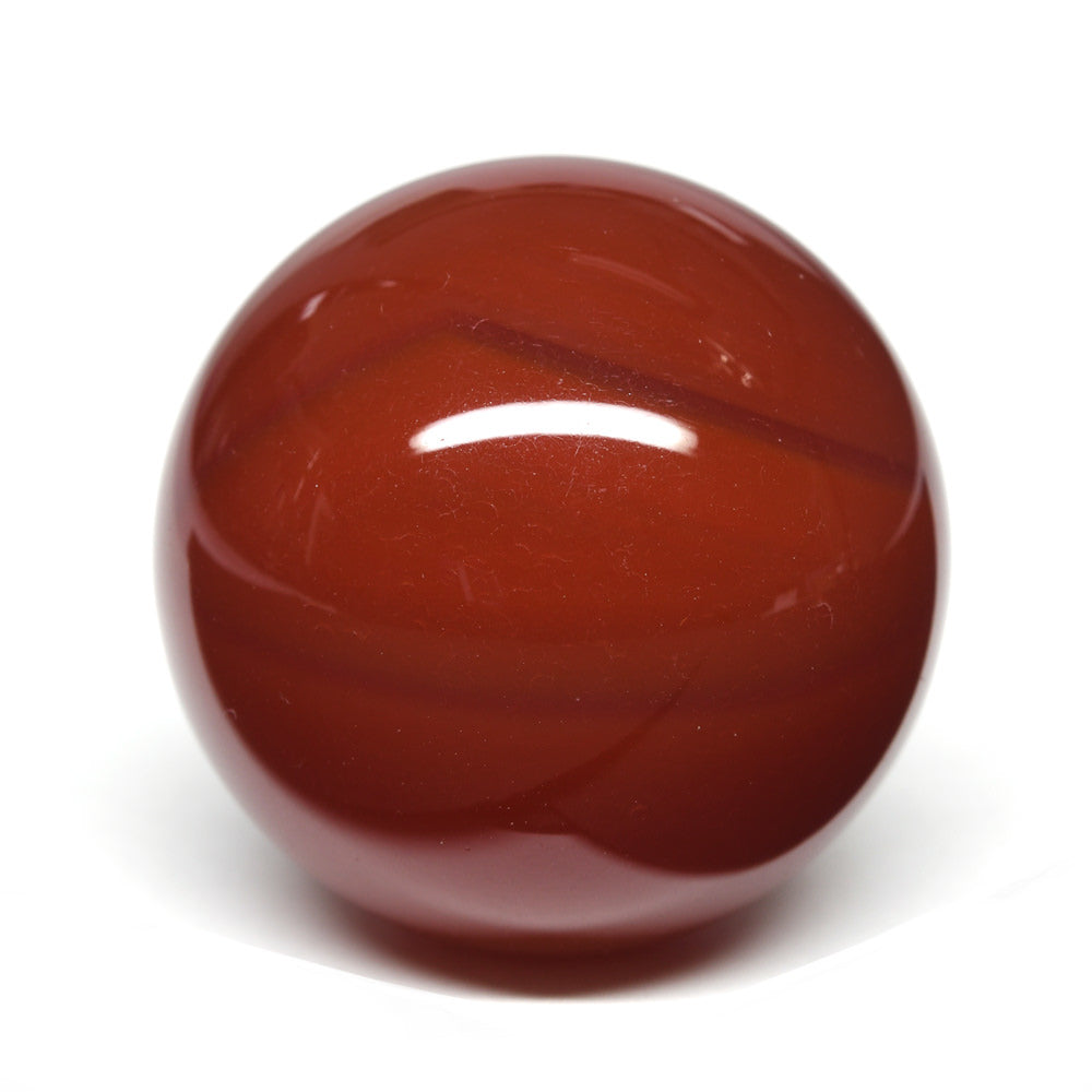 【山梨一級研磨士作】赤メノウ 丸玉 24.7mm #RL014