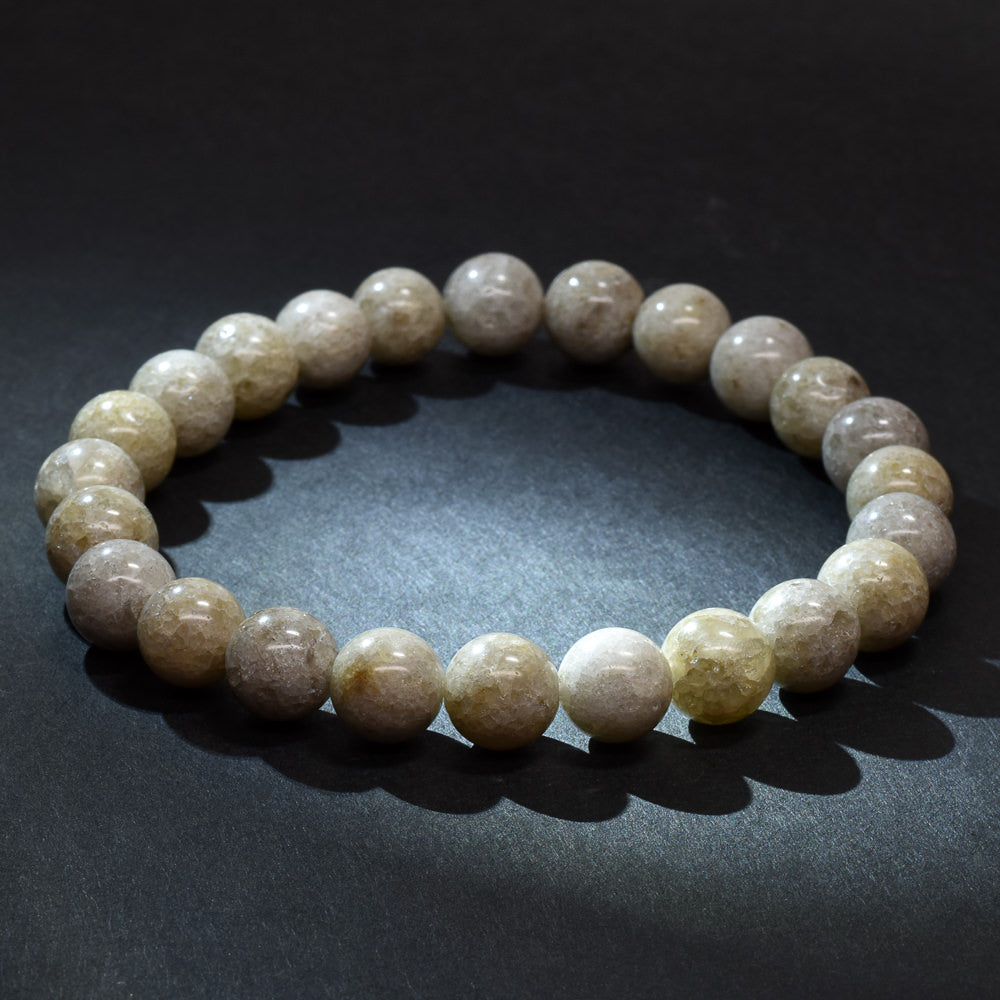 [希少]宮崎ニニギ水晶（ジオードタイプ）ブレスレット 8mm #RL015