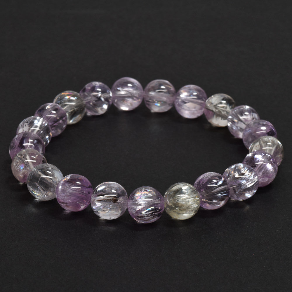 [高品質] クンツァイト ブレスレット 9.5mm #RL031