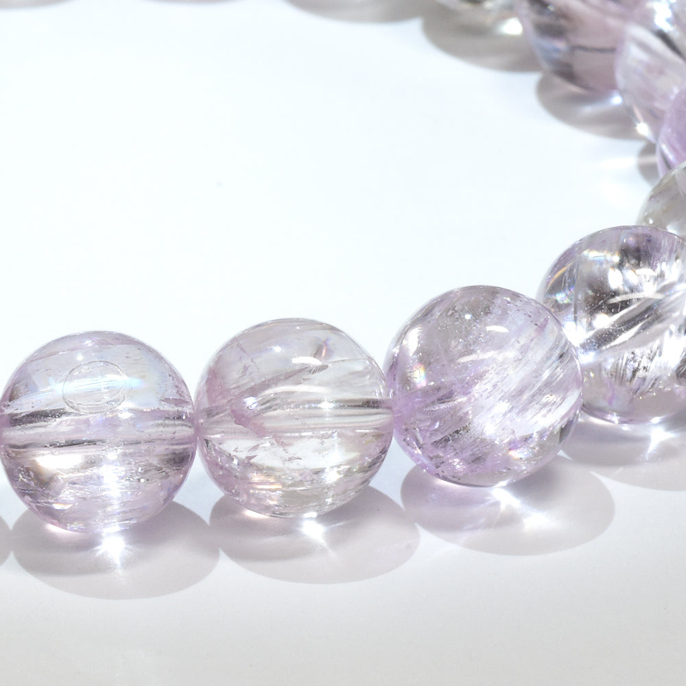 [高品質] クンツァイト ブレスレット 9.5mm #RL031