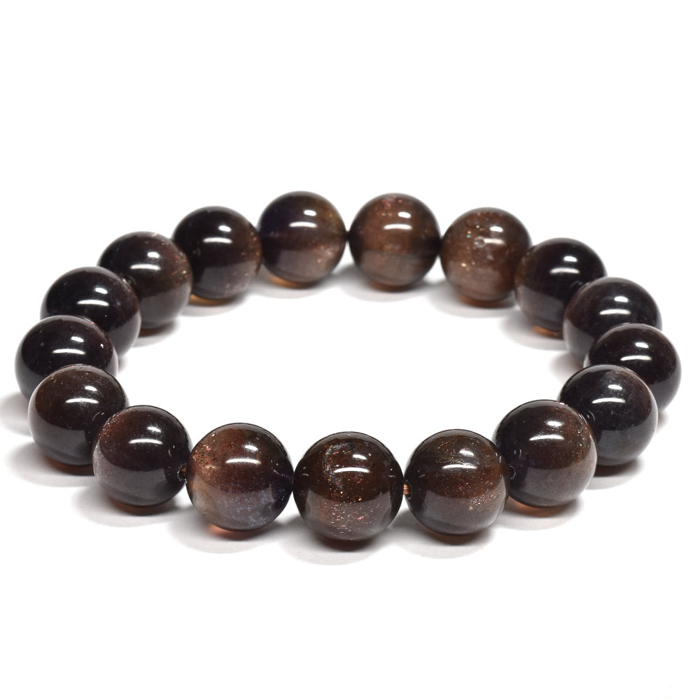 [高品質] アイオライトサンストーン ブレスレット 12.5mm #RL036