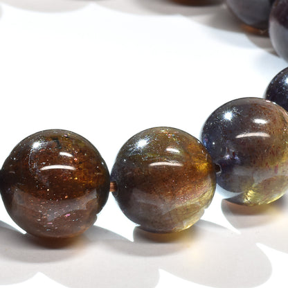 [高品質] アイオライトサンストーン ブレスレット 12.5mm #RL036