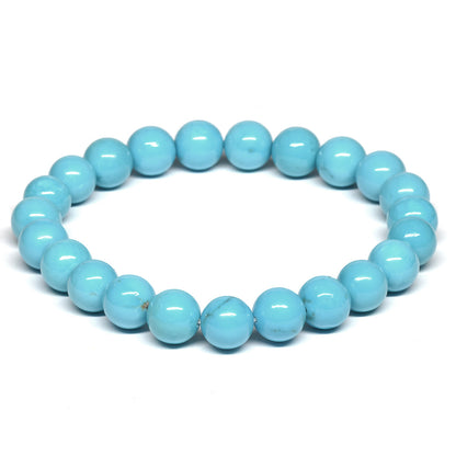 [高品質･鑑別付]スリーピングビューティ産ターコイズ ブレスレット 8.5-9mm #RL037