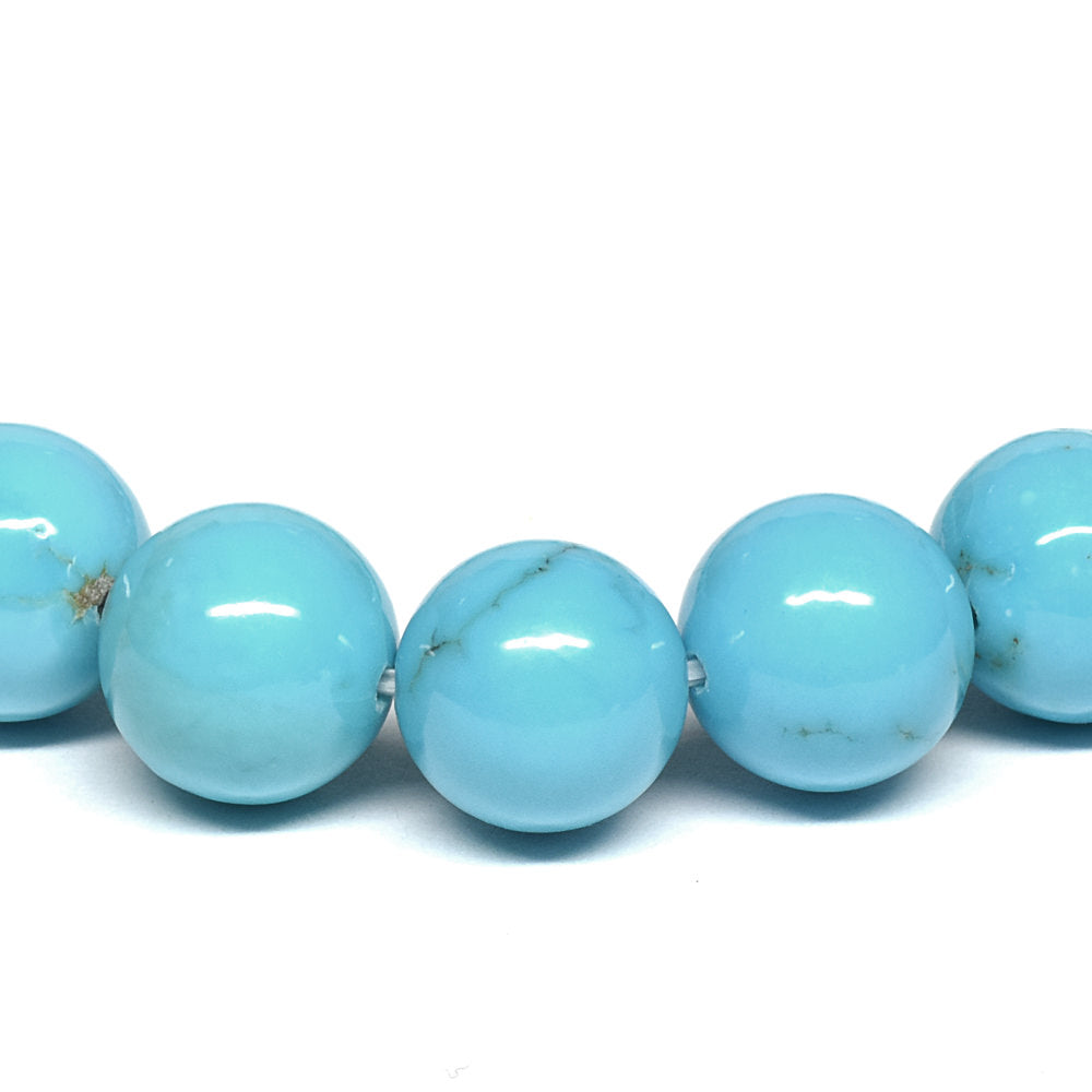 [高品質･鑑別付]スリーピングビューティ産ターコイズ ブレスレット 8.5-9mm #RL037
