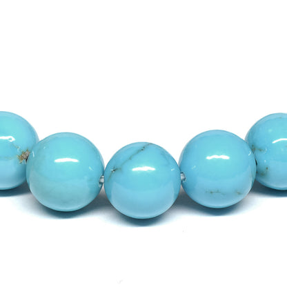 [高品質･鑑別付]スリーピングビューティ産ターコイズ ブレスレット 8.5-9mm #RL037