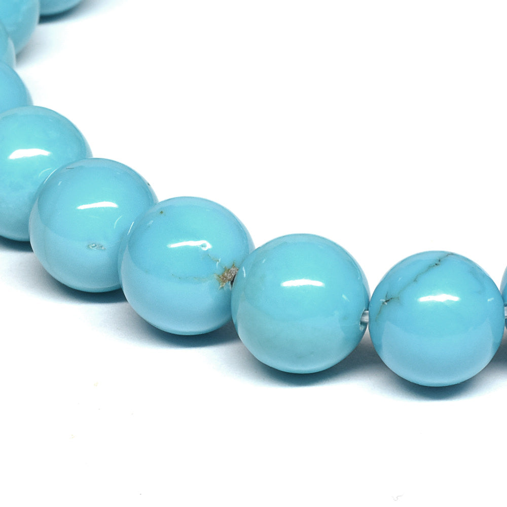 [高品質･鑑別付]スリーピングビューティ産ターコイズ ブレスレット 8.5-9mm #RL037