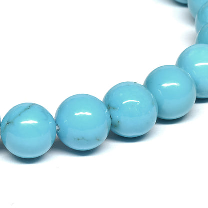 [高品質･鑑別付]スリーピングビューティ産ターコイズ ブレスレット 8.5-9mm #RL037