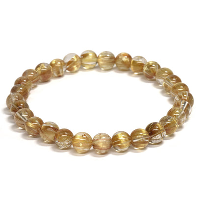[高品質] タイチンルチルクォーツ ブレスレット 6mm #RL039