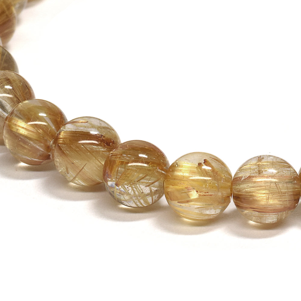 [高品質] タイチンルチルクォーツ ブレスレット 6mm #RL039