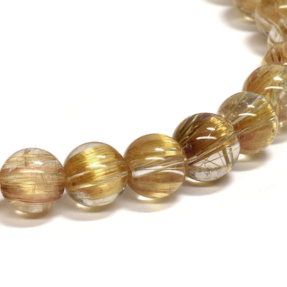 [高品質] タイチンルチルクォーツ ブレスレット 6mm #RL039