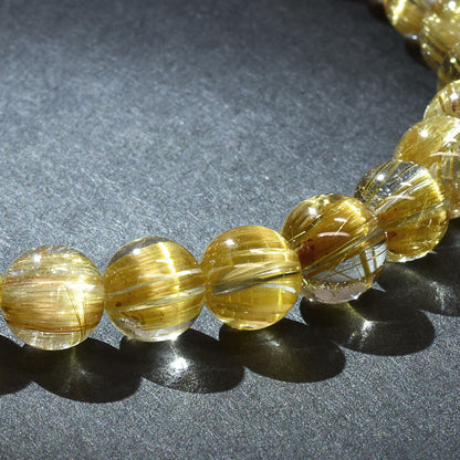 [高品質] タイチンルチルクォーツ ブレスレット 6mm #RL039