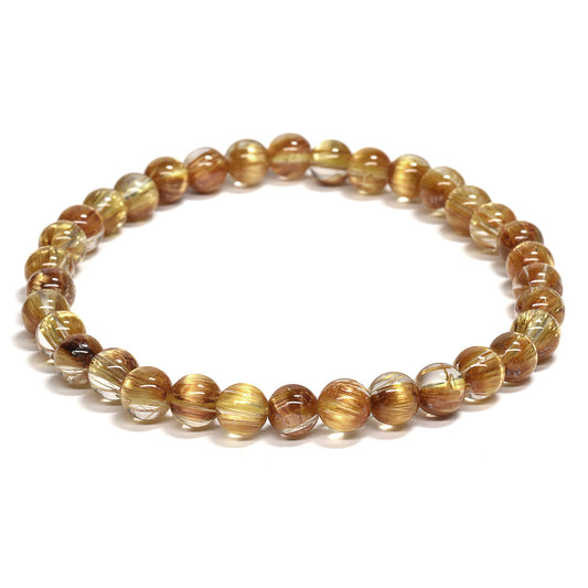 [高品質] タイチンルチルクォーツ ブレスレット 5.5mm #RL040