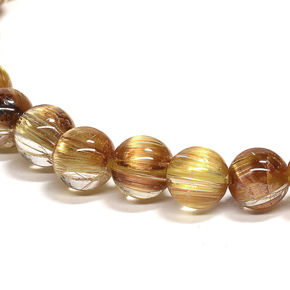 [高品質] タイチンルチルクォーツ ブレスレット 5.5mm #RL040