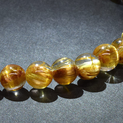 [高品質] タイチンルチルクォーツ ブレスレット 5.5mm #RL040