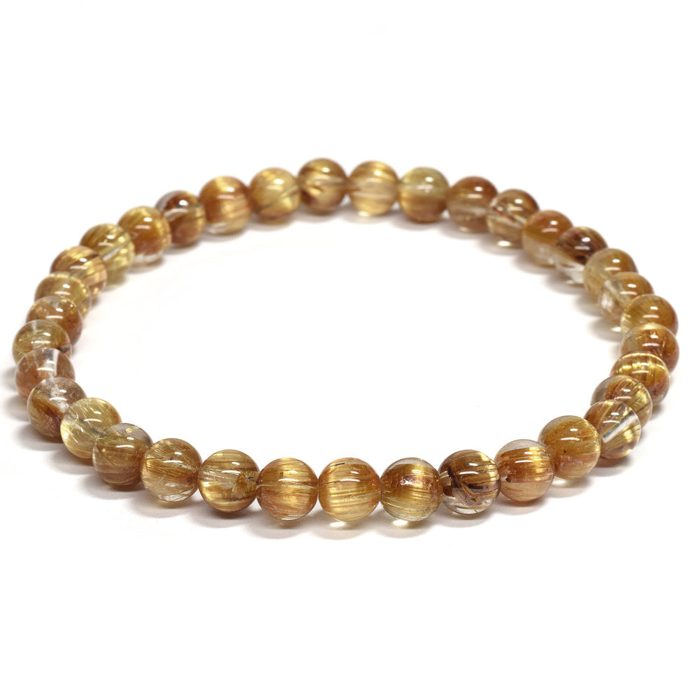 [高品質] タイチンルチルクォーツ ブレスレット 5.5mm #RL041